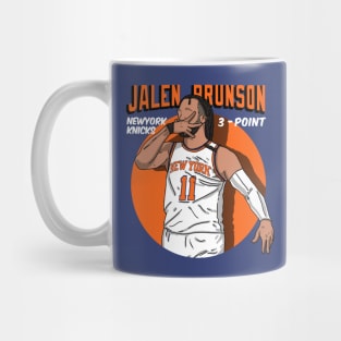 Jalen Brunson 3 Point Celebration Mug